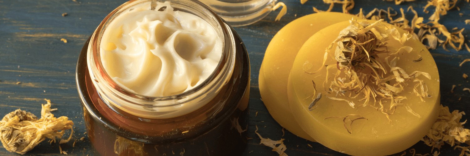 Unlock the Power of Nature: The Benefits of Honey and Beeswax for Health and Skin - jar of cream and beeswax