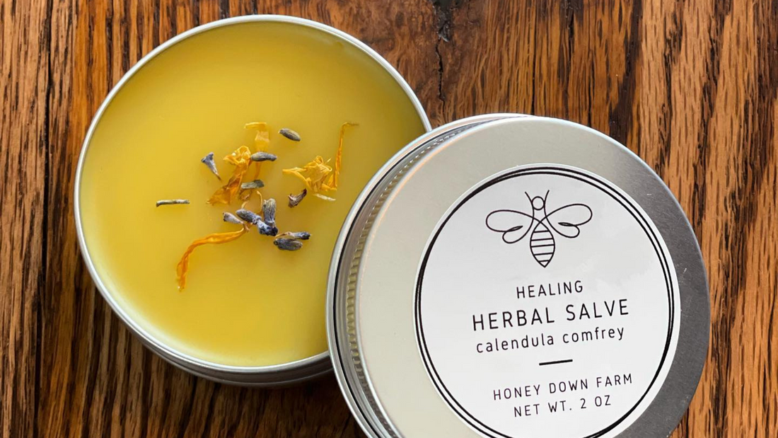 Harness the Power of Clean Beauty: Herbal Skincare - Healing herbal salve with calendula and lavender.