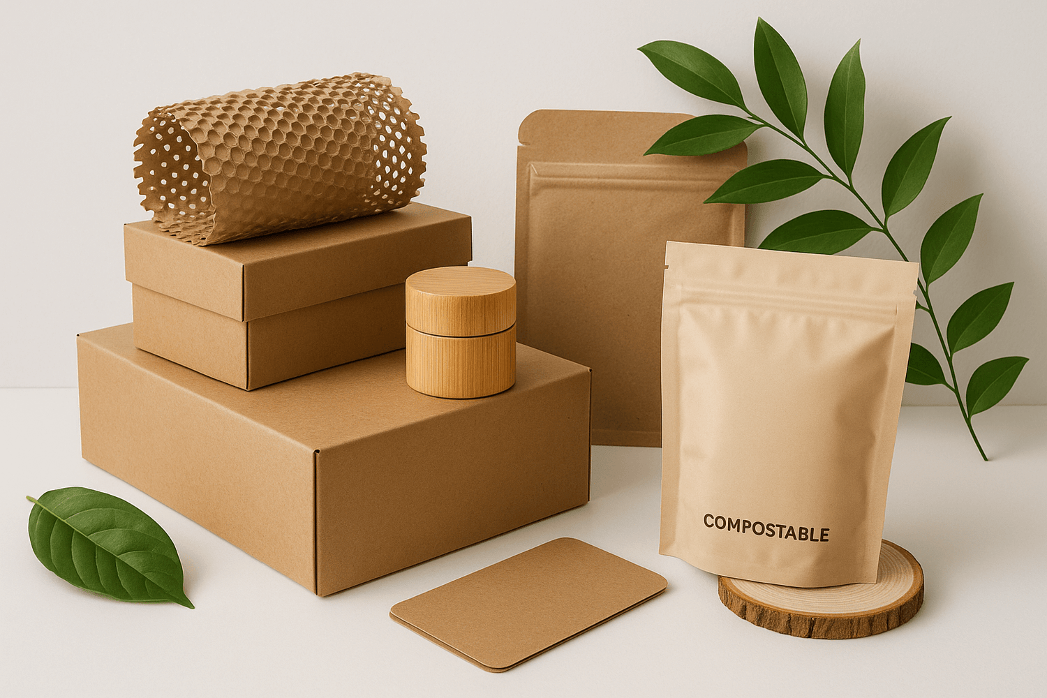 The Need for Eco-Friendly Packaging: Why These Materials are a Must-Have featuring various sustainable packaging solutions.