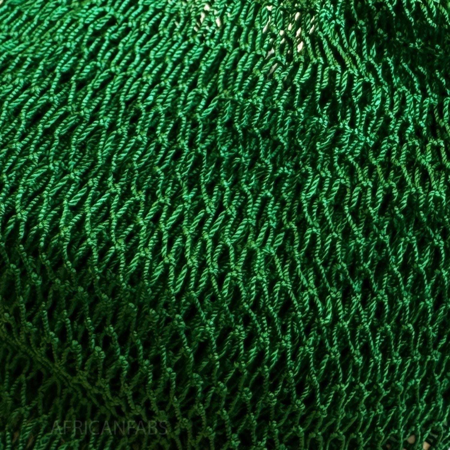5 Pieces - African net sponge / African exfoliating net / Sapo sponge - Green