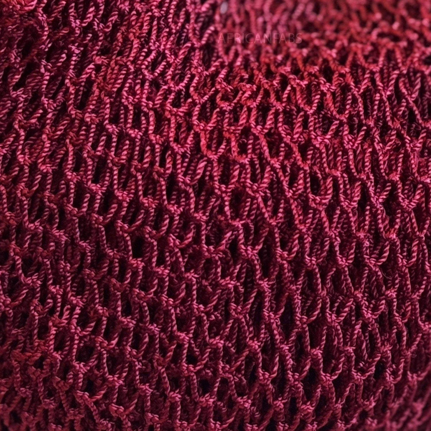 5 Pieces - African net sponge / African exfoliating net / Sapo sponge - Burgundy red
