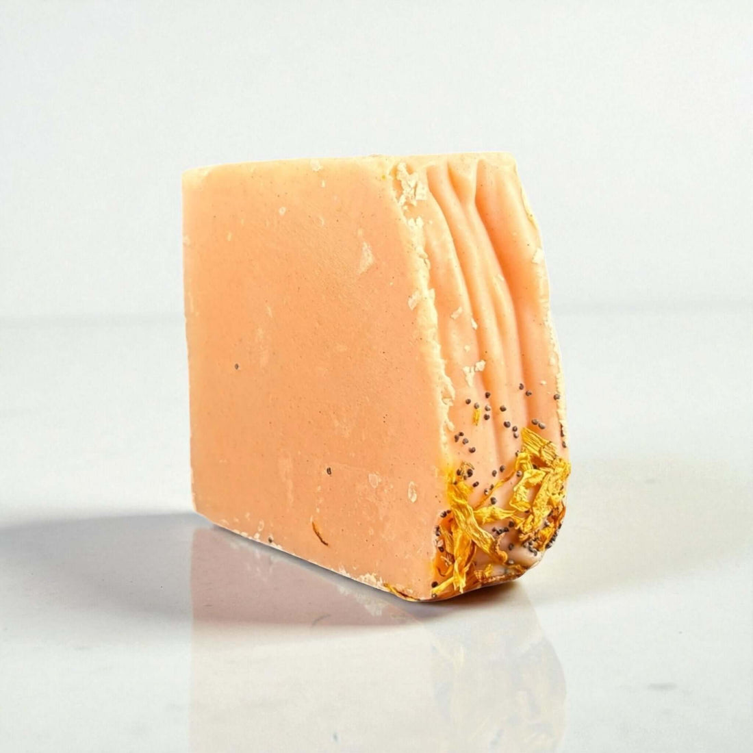 Golden Hour Goat Milk Soap handcrafted with fresh goat milk and botanical oils for hydration and gentle cleansing.