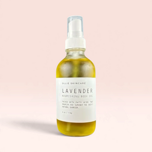 Ollie Skincare Makeup Remover bottle, an oil-based cleanser that dissolves makeup and nourishes skin.