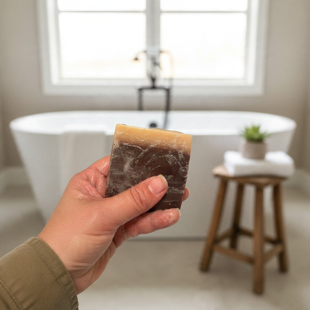 Tipsy Goat Soap, a handmade goat milk soap bar by Ollie Skincare