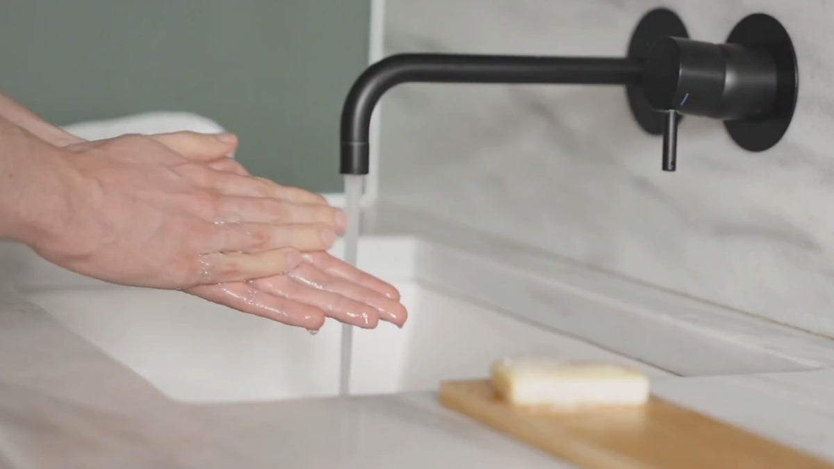 Washing Hands with Bar Soap