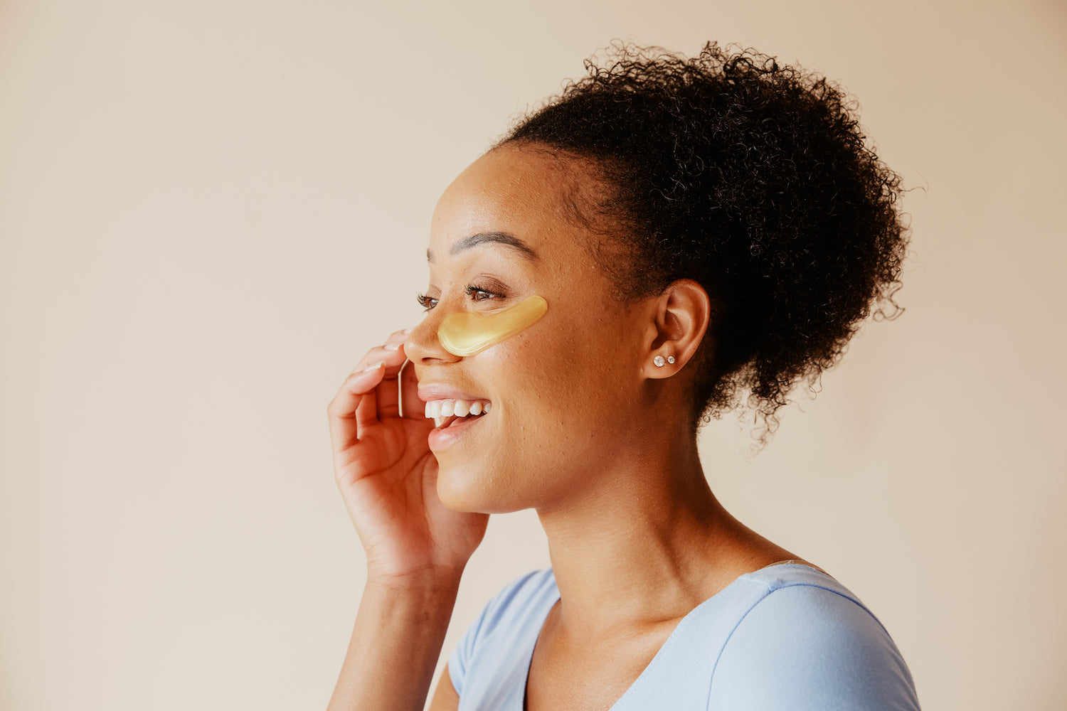 Under eye patches on skin